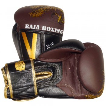 Raja Boxing RJB-P5 Боксерские Перчатки Тайский Бокс "Alka" Black Chocolate